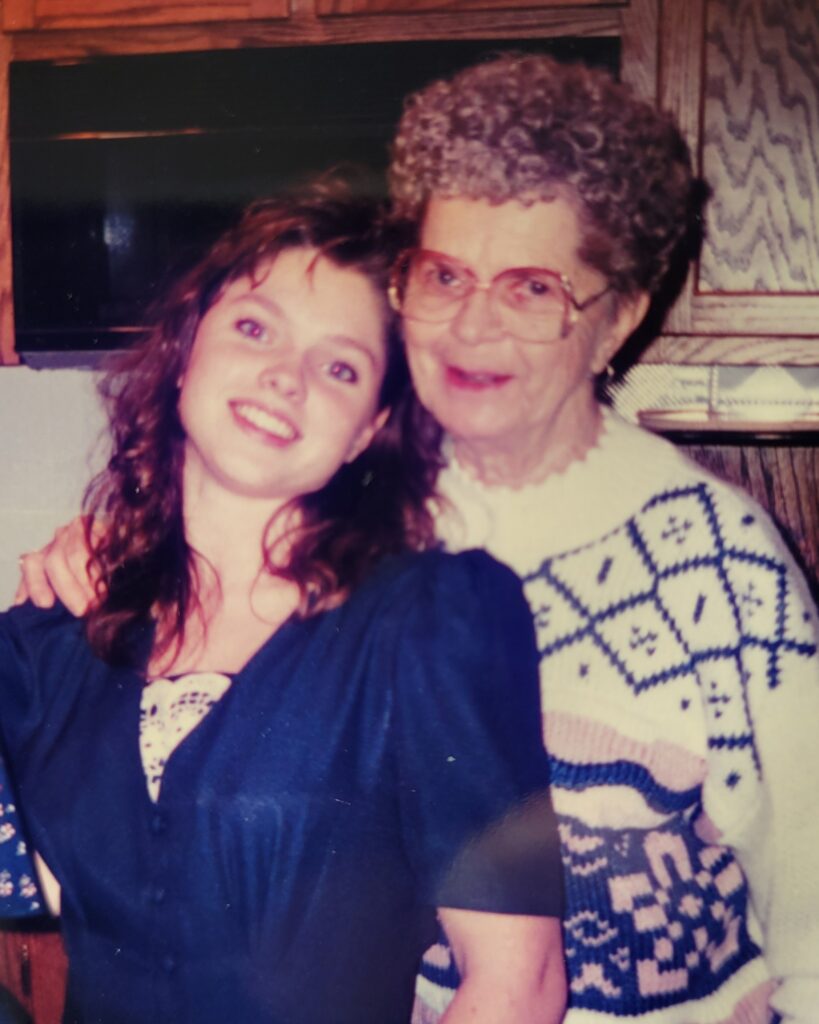 Erin Palmer with her Norwegian grandmother, whose phrase “leve så vel,” meaning “live so well,” inspired the name Live So Well.